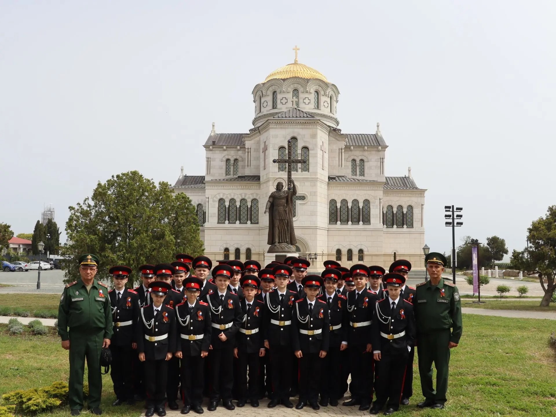 Кадеты корпуса первыми из Краснодарского края посетили «Новый Херсонес».